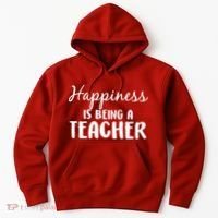 Happiness Is Being A Teacher Hoodie thumb 0