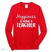 Happiness Is Being A Teacher Long Sleeve Shirt thumb 0