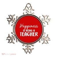 Happiness Is Being A Teacher Ornament thumb 0