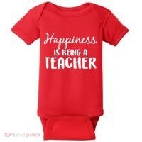 Happiness Is Being A Teacher Baby Bodysuit thumb 0