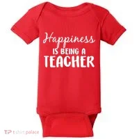 Happiness Is Being A Teacher Baby Bodysuit thumb 0