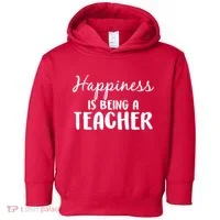 Happiness Is Being A Teacher Toddler Hoodie thumb 0