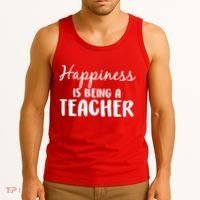 Happiness Is Being A Teacher Tank Top thumb 3