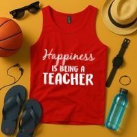 Happiness Is Being A Teacher Tank Top thumb 4