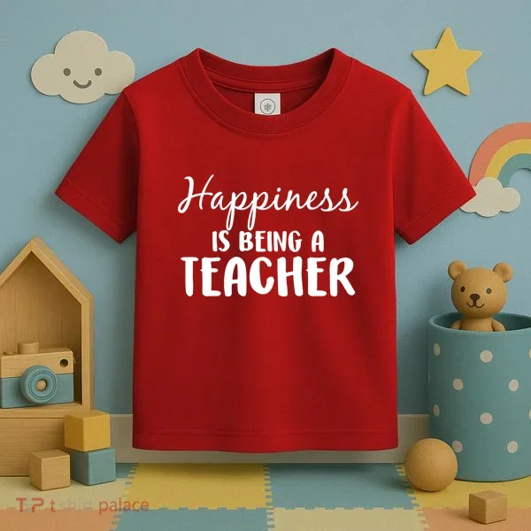Happiness Is Being A Teacher Toddler T-Shirt