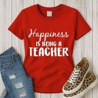 Happiness Is Being A Teacher Women's T-Shirt thumb 3