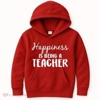 Happiness Is Being A Teacher Kids Hoodie thumb 0