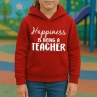 Happiness Is Being A Teacher Kids Hoodie thumb 3