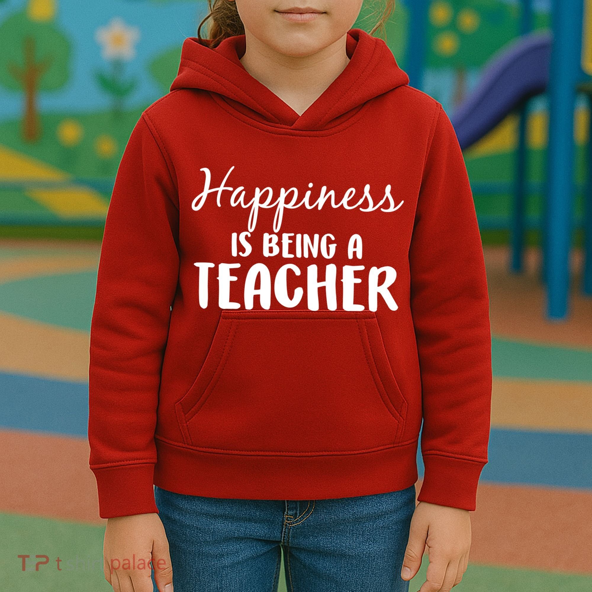 Happiness Is Being A Teacher Kids Hoodie