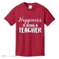 Happiness Is Being A Teacher Kids T-Shirt thumb 0