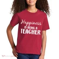 Happiness Is Being A Teacher Kids T-Shirt thumb 2