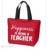 Happiness Is Being A Teacher Tote Bag thumb 3