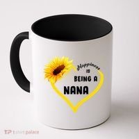 Happiness Is Being Called Nana Sunflower Coffee Mug thumb 0
