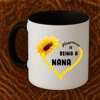 Happiness Is Being Called Nana Sunflower Coffee Mug thumb 2