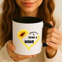 Happiness Is Being Called Nana Sunflower Coffee Mug thumb 3