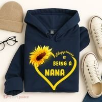 Happiness Is Being Called Nana Sunflower Hoodie thumb 4