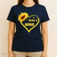 Happiness Is Being Called Nana Sunflower T-Shirt thumb 4