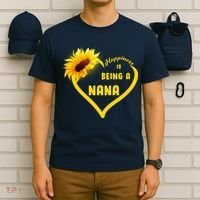 Happiness Is Being Called Nana Sunflower T-Shirt thumb 6