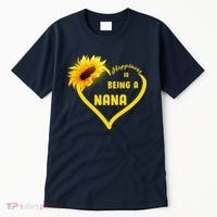Happiness Is Being Called Nana Sunflower Tall T-Shirt thumb 0