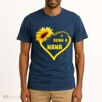 Happiness Is Being Called Nana Sunflower Tall T-Shirt thumb 2