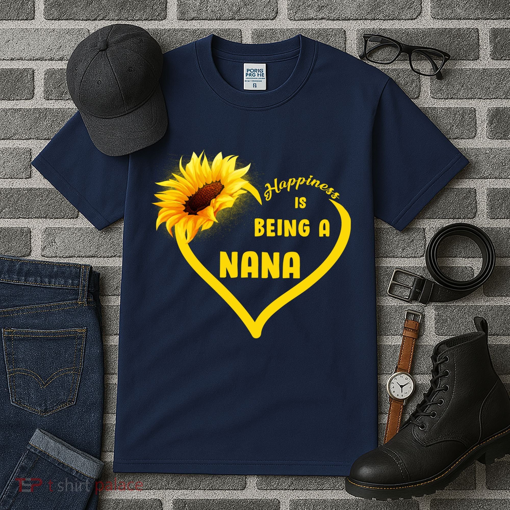 Happiness Is Being Called Nana Sunflower Tall T-Shirt
