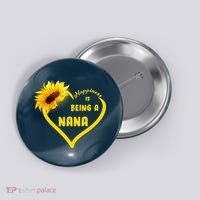 Happiness Is Being Called Nana Sunflower Button thumb 0