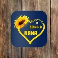 Happiness Is Being Called Nana Sunflower Coaster thumb 0