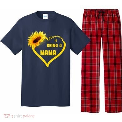Happiness Is Being Called Nana Sunflower Pajama Set
