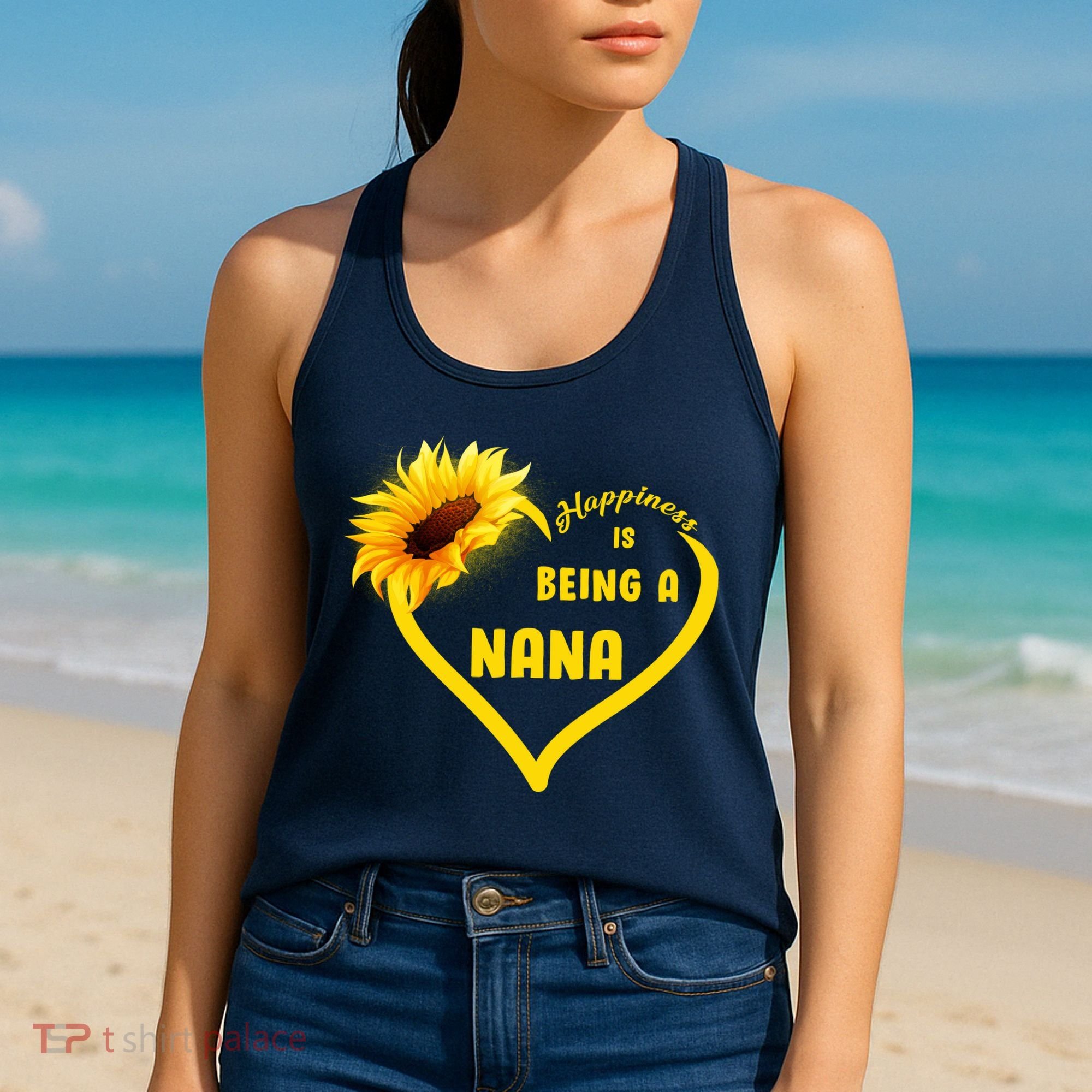 Happiness Is Being Called Nana Sunflower Women's Tank Top