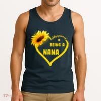 Happiness Is Being Called Nana Sunflower Tank Top thumb 3