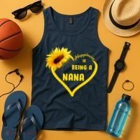 Happiness Is Being Called Nana Sunflower Tank Top thumb 4