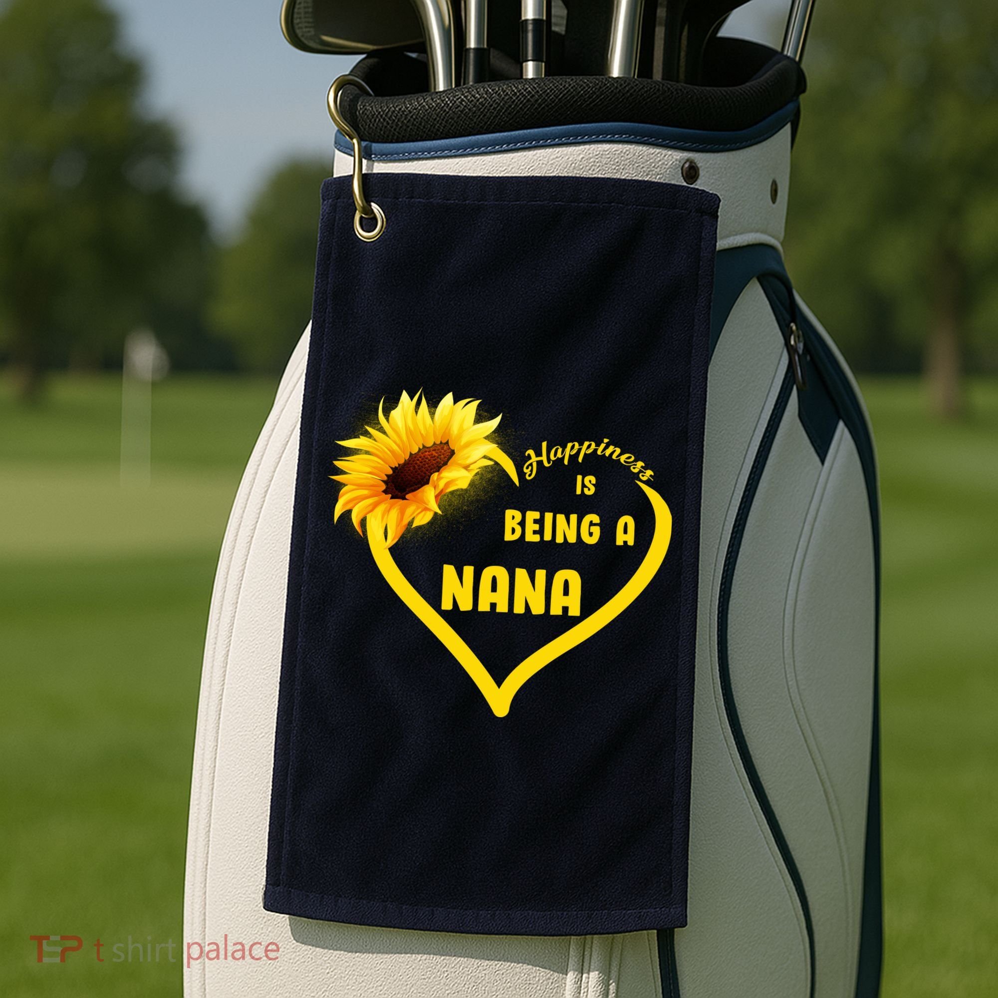 Happiness Is Being Called Nana Sunflower Golf Towel