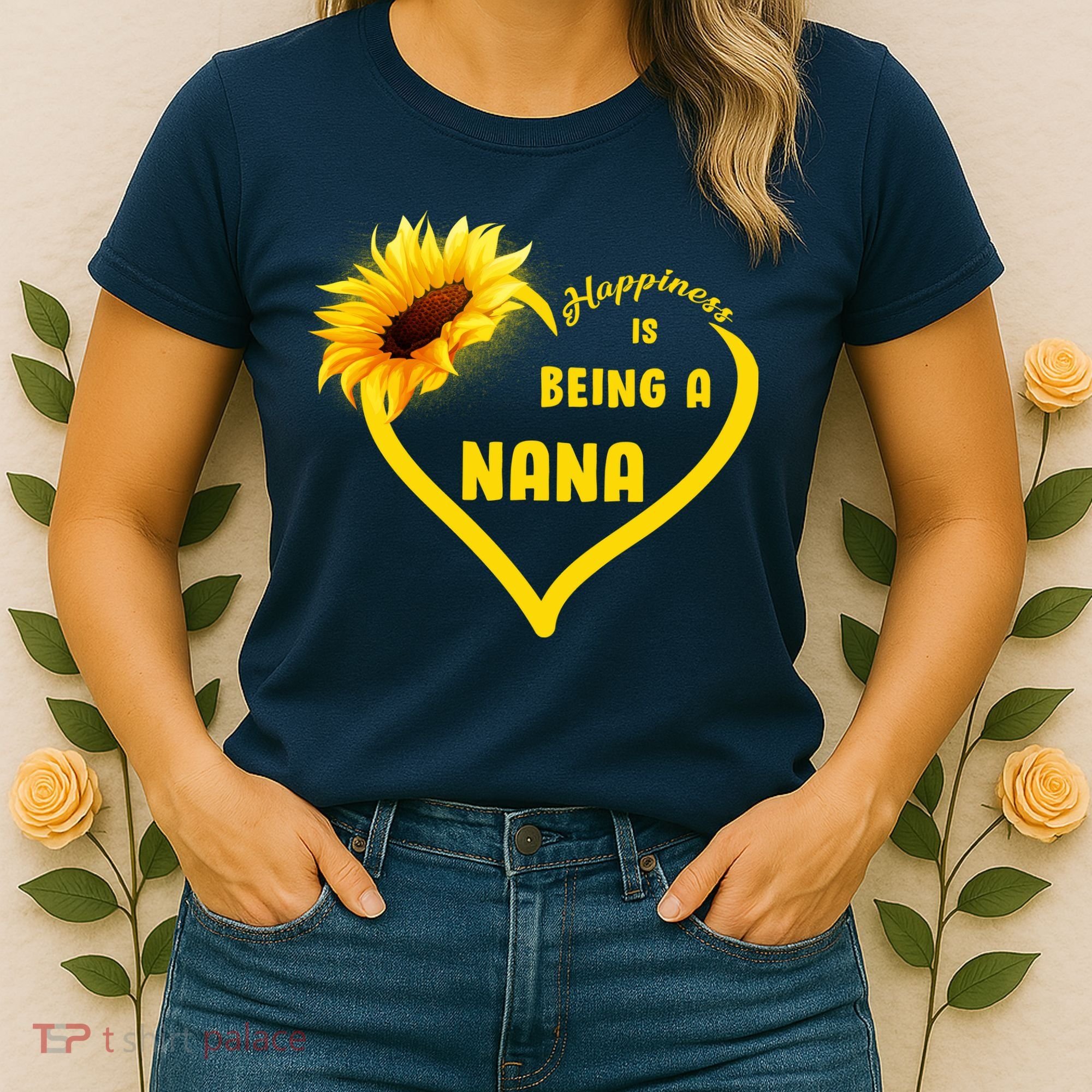 Happiness Is Being Called Nana Sunflower Women's T-Shirt