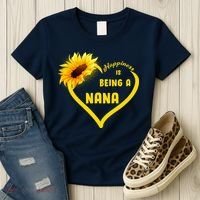 Happiness Is Being Called Nana Sunflower Women's T-Shirt thumb 3