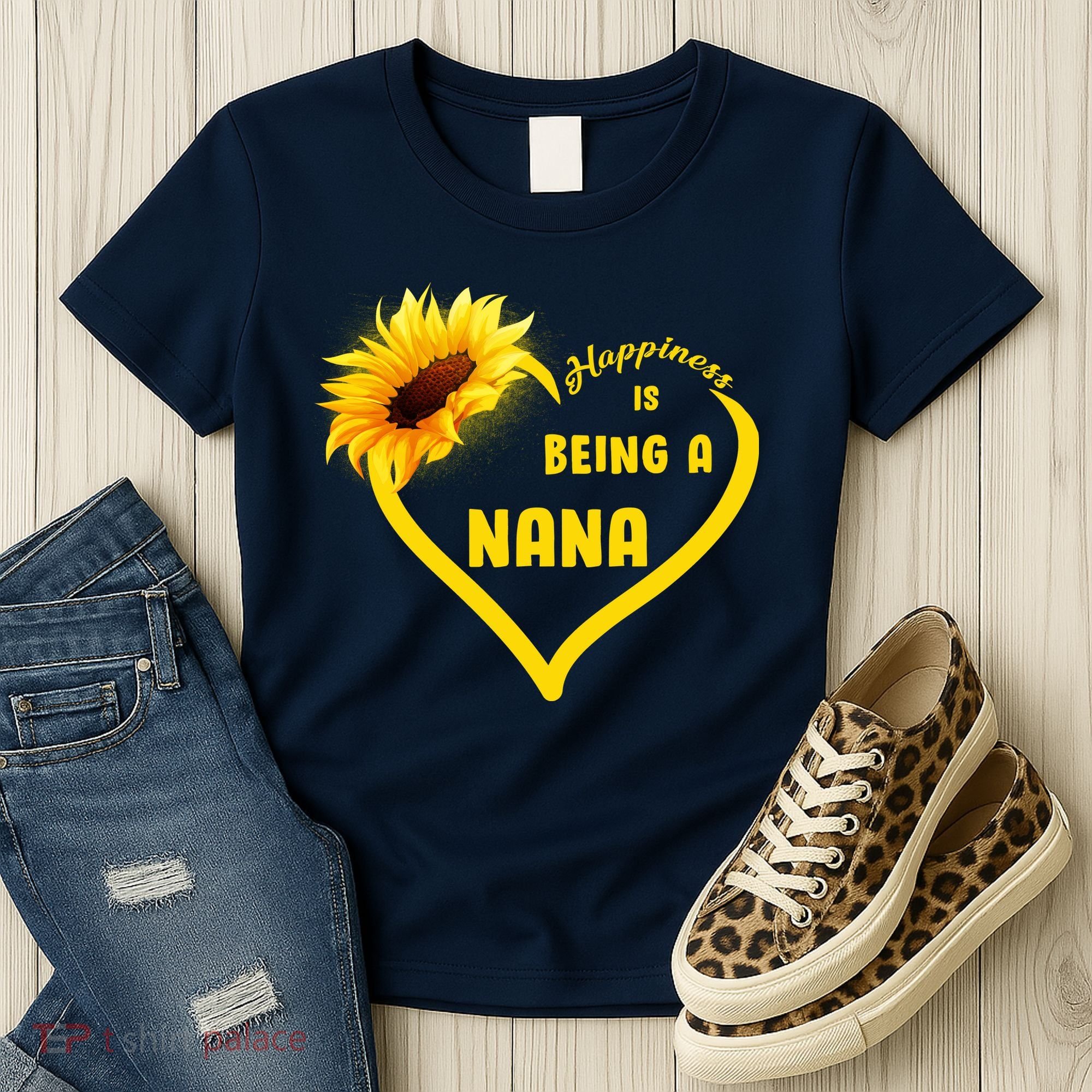 Happiness Is Being Called Nana Sunflower Women's T-Shirt