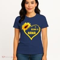 Happiness Is Being Called Nana Sunflower Women's T-Shirt thumb 4