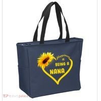 Happiness Is Being Called Nana Sunflower Tote Bag thumb 2
