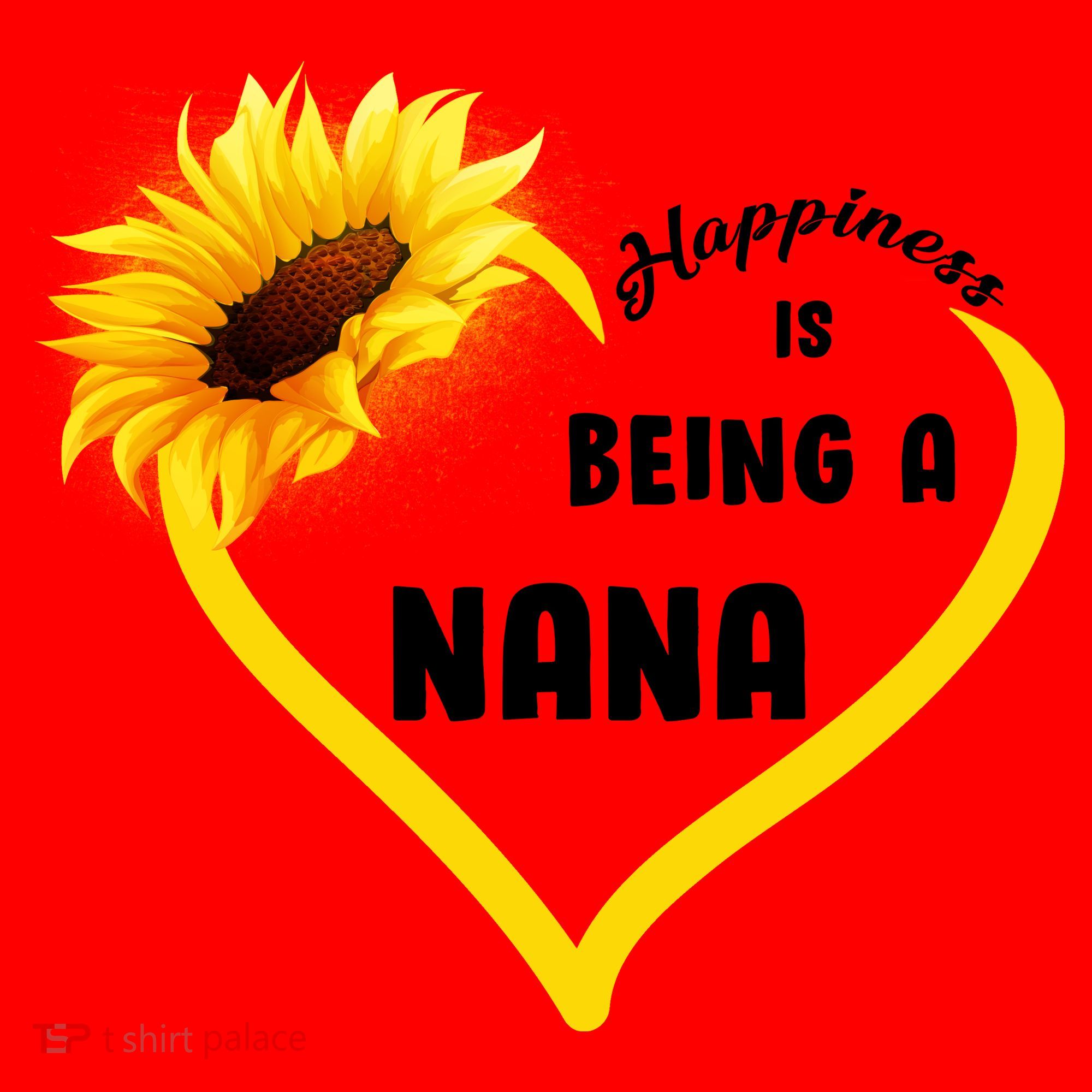 Happiness Is Being Called Nana Sunflower Santa Hat