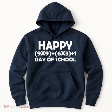 Happy 100 Days Of School Math Equation Hoodie