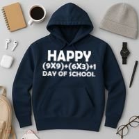 Happy 100 Days Of School Math Equation Hoodie thumb 3