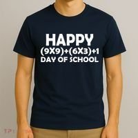 Happy 100 Days Of School Math Equation T-Shirt thumb 3