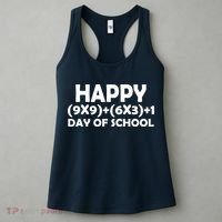 Happy 100 Days Of School Math Equation Women's Tank Top thumb 3