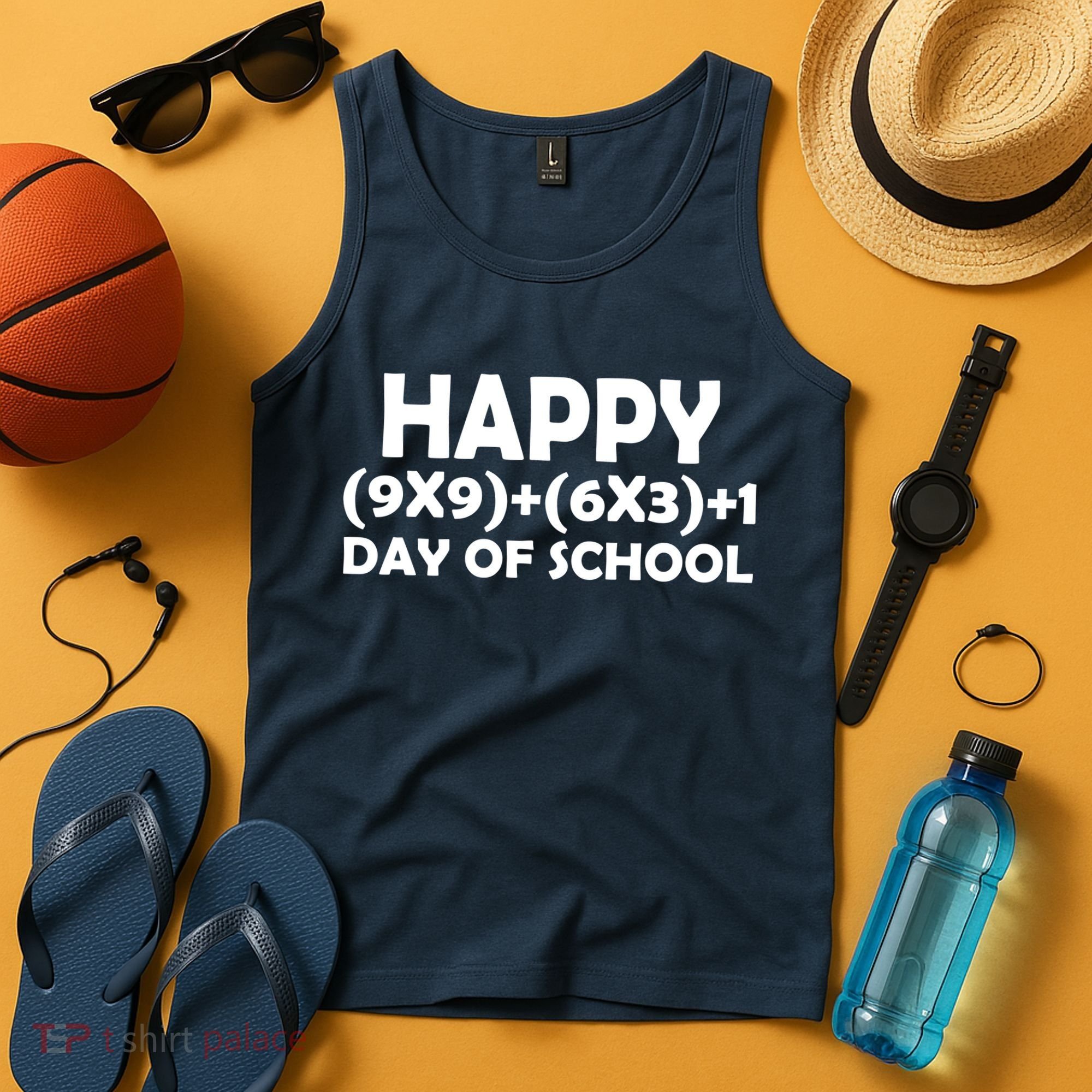 Happy 100 Days Of School Math Equation Tank Top