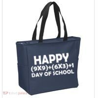 Happy 100 Days Of School Math Equation Tote Bag thumb 2