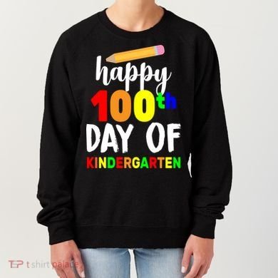 Happy 100th Day Of Kindergarten Pencil Women's Sweatshirt