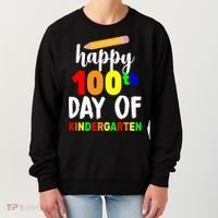 Happy 100th Day Of Kindergarten Pencil Women's Sweatshirt thumb 0