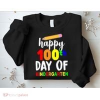 Happy 100th Day Of Kindergarten Pencil Sweatshirt thumb 2