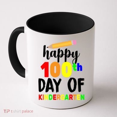 Happy 100th Day Of Kindergarten Pencil Coffee Mug