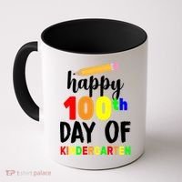 Happy 100th Day Of Kindergarten Pencil Coffee Mug thumb 0