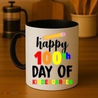 Happy 100th Day Of Kindergarten Pencil Coffee Mug thumb 4